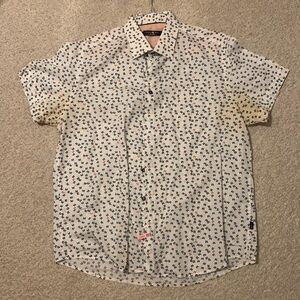 Stone Rose XL Butterfly Dress Shirt Short Sleeve For Men
